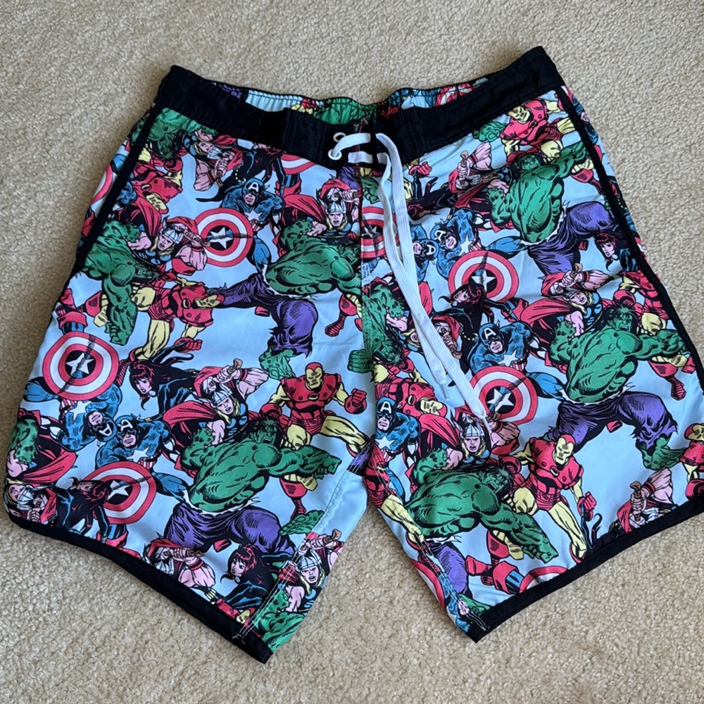 Marvel swim trunks